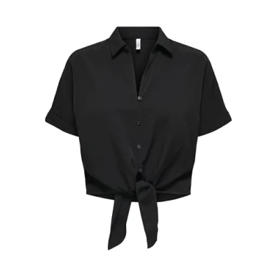 Abbildung von ONLY Onlnova LIFE KNOT Shirt Hemdbluse, Damen, Größe: XS, Black