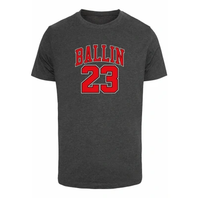 Abbildung von Mister Tee Ballin 23 Tshirt print, Herren, Größe: Medium, Charcoal