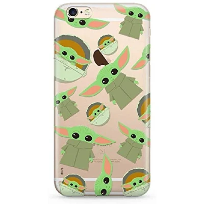 Abbildung von ERT GROUP Handyhülle für Apple iPhone 6/6S Original und offiziell Lizenziertes Star Wars Muster Baby Yoda 006 optimal an die Form des Handy angepasst, teilweise transparent