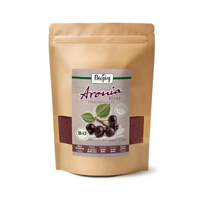 Abbildung von Biojoy BIO Aronia Pulver (750 g), 100% Aroniabeeren Tresterpulver (Aronia melanocarpa)