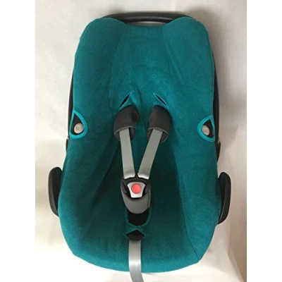 Abbildung von Sommerbezug Schonbezug Frottee von EKO passend für Maxi cosi Rock, Pebble, Pebble Pro und plus 100% Baumwolle petrol