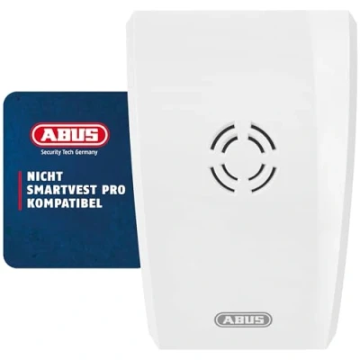 Abbildung von ABUS Funk Wassermelder Smartvest Erweiterung der Alarmanlage Bodensensor für Küche, Keller, Bad einfache Montage weiß 76916