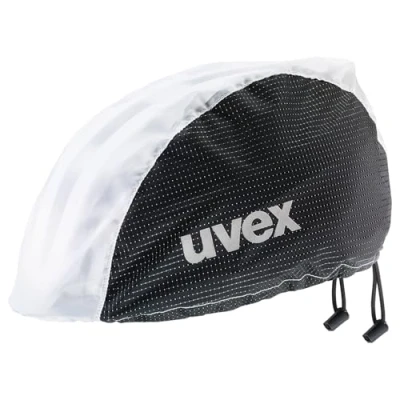 Abbildung von uvex rain cap bike Fahrradmütze wind &amp; wasserabweisend flexible Passform black white L/XL