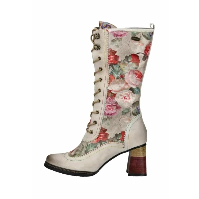 Abbildung von Laura VITA Schnürstiefel, Damen, Größe: 36, Beige Schuhe