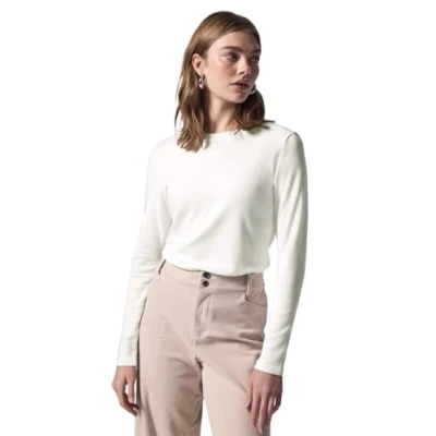 Abbildung von Street One Studio MIT Struktur Langarmshirt, Damen, Größe: 40, Weiß