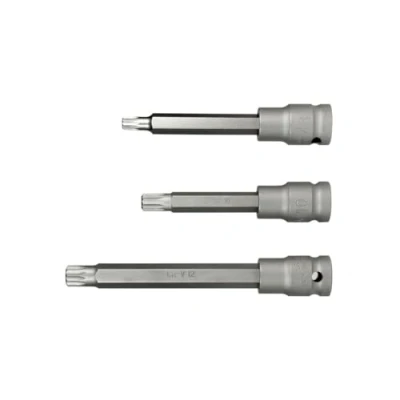 Abbildung von SW Stahl 05213L Steckschlüsseleinsatz Set 3 Spline Innenvielzahn Chrom Vanadium 1/2Zoll Vierkant