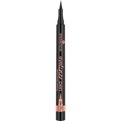 Abbildung von essence eyeliner pen extra long lasting, Nr. 010, Schwarz, langanhaltend, definierend, farbintensiv, vegan, wasserfest, ohne Mikroplastikpartikel, Parfüm, 1er Pack (1.1ml)