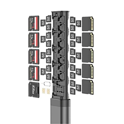 Abbildung von Budi Speicherkarten Stick für microSD Full SD &amp; Nano SIM Organizer