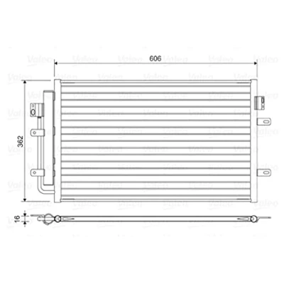 Abbildung von VALEO 822551 Klimakondensator mit Trockner Aluminium 362 IVECO: Daily V Kasten / Kombi