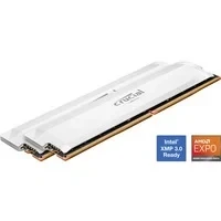 Abbildung von Crucial Pro DDR5 RAM 64GB Kit (2x32GB) 6400MHz CL40, Overclocking Gaming, Intel XMP 3.0 / AMD Expo, PC Computer Arbeitsspeicher DDR5, Weiß CP2K32G64C40U5W