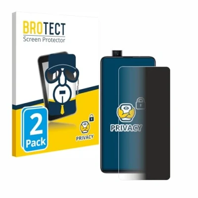 Abbildung von BROTECT (2 Stück Anti Spy Blickschutzfolie für Xiaomi Mi 9T Pro Privacy Screen Protector [Displayschutz Folie, Sichtschutz, Blaulichtfilter]