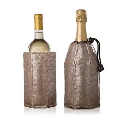 Abbildung von Vacu Vin Wein und Champagnerkühler Active Coolers Hülle Platin 2 Stück