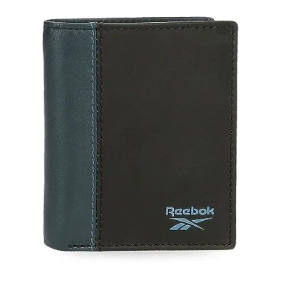 Abbildung von Reebok Division Vertikale Geldbörse mit Geldbeutel, Schwarz, 8,5 x 10,5 1 cm Leder, Talla única,