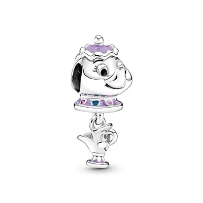 Abbildung von PANDORA Disney Die Schöne und das Biest Madame Pottine Tassilo Charm Anhänger aus Sterlingsilber der X Kollektion, 799015C01