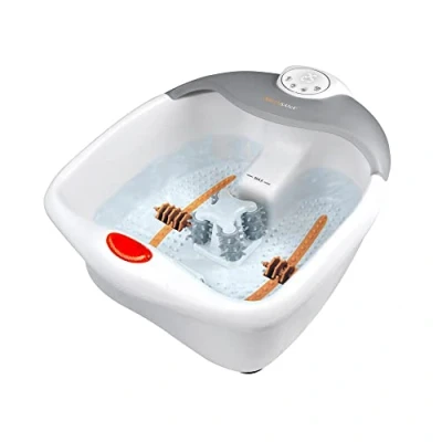 Abbildung von Medisana Fußbad FS 885, Set, 3 tlg., Sprudel und Vibrationsmassage mit Rotlicht Wärmefunktion