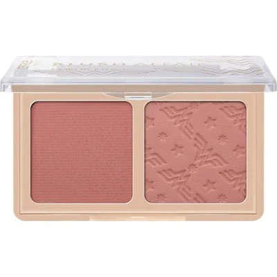 Abbildung von Catrice Wonder Woman Blush Affair Cream &amp; Powder Palette, Rougepalette, Nr. 020, 2 Farben, vegan, ohne Konservierungsstoffe, Parabene, Mikroplastikpartikel, 1er Pack (6g)
