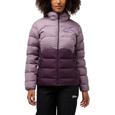 Abbildung von Jack Wolfskin Ather Hoody Daunenjacke, Damen, Größe: Medium, Midnight plum