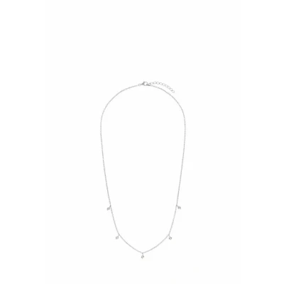 Abbildung von Amor Kette mit Anhänger 925 Sterling Silber Damen Halsschmuck, Zirkonia synth., 42+3 cm, Silber, Kommt in Schmuck Geschenk Box,