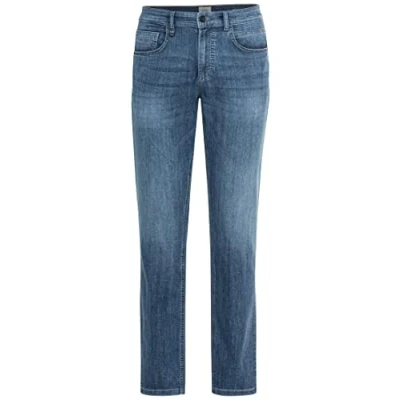 Abbildung von camel active Herren Regular Fit 5 Pocket Jeans aus Baumwolle 30 Blau menswear 52/30