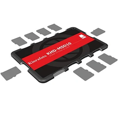 Abbildung von Kiorafoto Speicherkarten Etui Halter Aufbewahrung für 10 Micro SD, SD Karten Tasche Hülle Schutzbox Tragetasche Memory Card Case Box