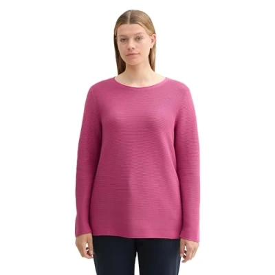 Abbildung von TOM Tailor Strickpullover, Damen, Größe: 48, Pink velvet