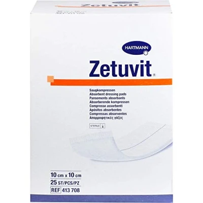 Abbildung von Zetuvit Saugkompressen Steril 10x10 Cm 25 St