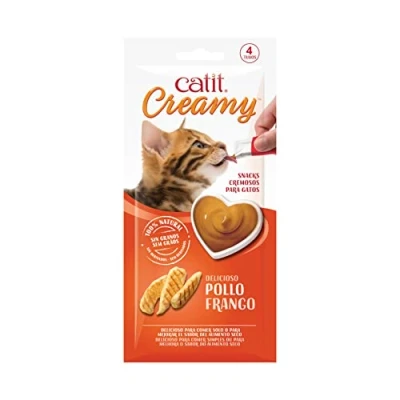 Abbildung von Catit Creamy Leckerei für Katzen 4 er Pack Huhn