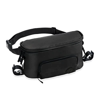 Abbildung von Hauck Kinderwagen Transporttasche Pushchair Hip Bag Black, Universal Buggy Organizer Tasche und Bauchtasche