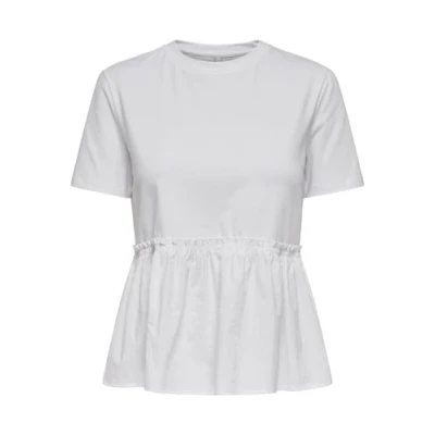 Abbildung von ONLY Onllia O NECK MIX BOX Tshirt basic, Damen, Größe: XL, Bright white