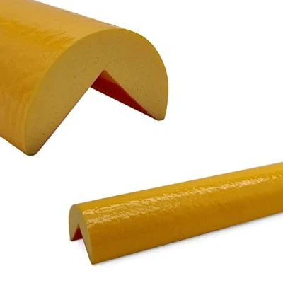 Abbildung von Betriebsausstattung24 Eckschutzprofil Typ A Länge: 1,0 m Material: hochflexiblem Polyurethan Schaum Selbstklebend Farbe: gelb Kantenschutz
