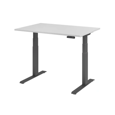 Abbildung von Hammerbacher Schreibtisch XDKB12 Grau/Graphit