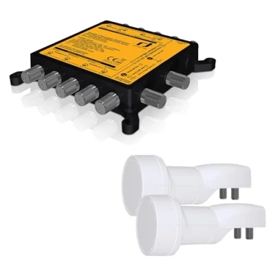 Abbildung von Inverto Unicable II IDLU UWT110 CUO1O 32P 5/32 Multischalter + 2X Wideband LNBs