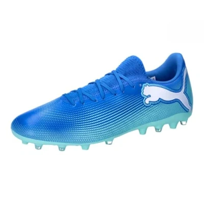 Abbildung von Puma Future 7 PLAY MG Fußballschuh Nocken, Herren, Größe: 44, Hyperlink blue/mint/white Schuhe
