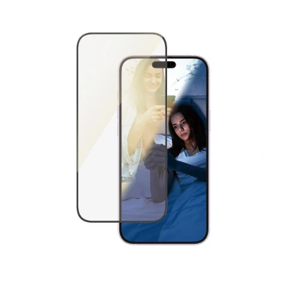 Abbildung von 0 PanzerGlass® EyeCare Displayschutz für iPhone 16 Plus &amp; 15 Ultra Wide Fit