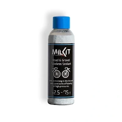 Abbildung von milKit Tubeless Dichtmilch für Rennrad &amp; Gravel, in 75 ml Flasche Fahrrad Reifendichtmittel Milch Fahrradreifen Dichtmittel