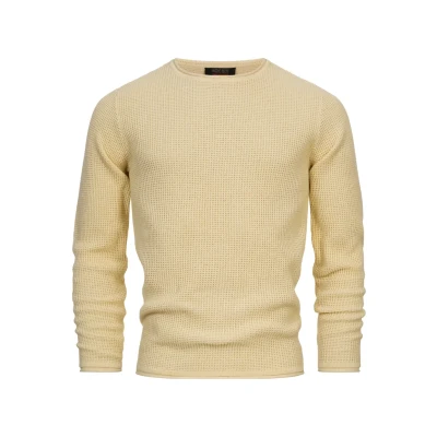 Abbildung von Indicode Jeans Strickpullover, Herren, Größe: Small, White asparagus