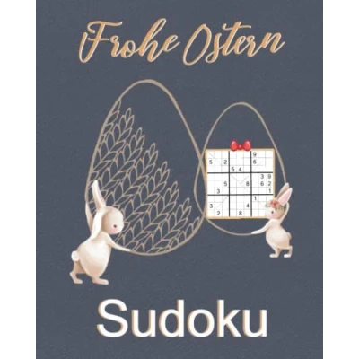 Abbildung von Frohe Ostern Sudoku: Oster Rätsel mit 150 Sudoku in 4 Schwierigkeitsstufen Ostergeschenke Kleinigkeiten für Familie, Kollegen, Freunde (Ostergeschenke Erwachsene)