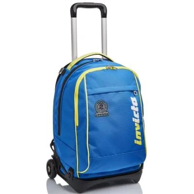 Abbildung von Invicta TROLLEY, Rucksack mit Trolleyfunktion, 3 in 1, Schulranzen Rollen, Abnehmbarer Rucksack, ab 1. Klasse, für Schule, Gymnasium, Reisen&amp;Freizeit, Mädchen&amp;Jungen, blau, NEW TECH KUPANG