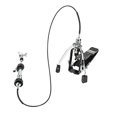 Abbildung von Fame HH9007 Remote Cable HiHat Ständer, Professionelle Einzelkette, Einstrebig, Verchromt, Drehbare Beine, Spikes, Ergonomisches Pedal, Stabiles Kabel, Multiklammer, Drop Clutch