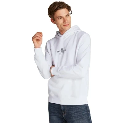Abbildung von Tommy Hilfiger Hoodie Unisex Sweatshirt, Größe: Small, White