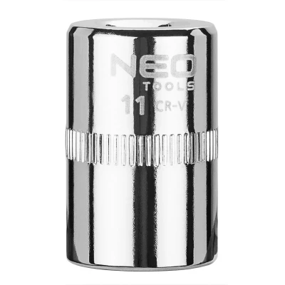 Abbildung von NEO TOOLS 08 229 Steckschlüsseleinsatz 1/4 3124 11 mm Chrom Vanadium Stahl SuperLock