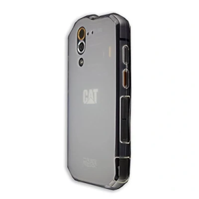 Abbildung von caseroxx TPU Hülle für Cat S60, Tasche mit Displayschutzfolie, weiß transparent