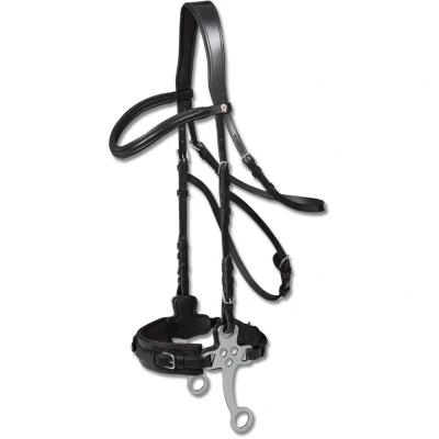 Abbildung von Waldhausen Hackamore X Line Schwarz Warmblut