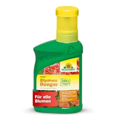 Abbildung von Neudorff Azet BlumenDünger 100% natürlicher Weihnachtsstern Dünger für üppig blühende Blumen im Garten, Zimmer oder auf dem Balkon, 250 ml