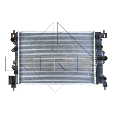Abbildung von NRF 58496 Kühler, Motorkühlung Aluminium 580 388 16 ohne Sensor Kühlrippen gelötet