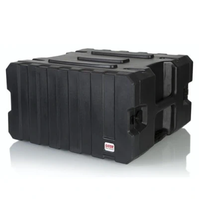Abbildung von GATOR CASES HGF G PROR 6U 19 Rack aus geformtem Polyethylen, 19&quot; tief, mit Rollen.
