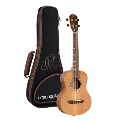 Abbildung von Ortega Guitars Tenor Ukulele Akustisch Timber Series Inklusive Gigbag Zeder, Walnuss, Natur (RUTI TE)