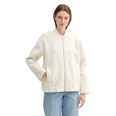 Abbildung von TOM TAILOR Denim Jackenblazer, mit Bouclé Struktur