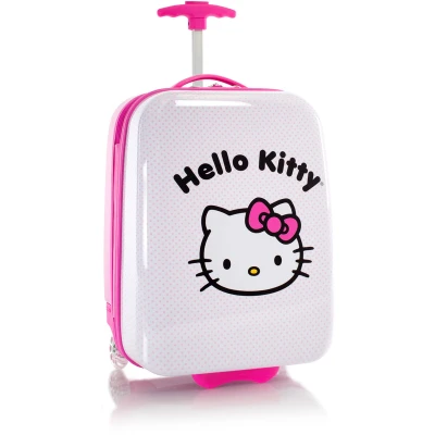 Abbildung von Heys Kinderkoffer &quot;Hello Kitty rosa, 46 cm&quot;, 2 Rollen, Kindertrolley Handgepäck Koffer mit Quick Release Trolley Griffsystem