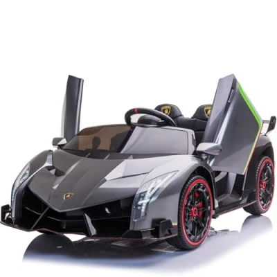Abbildung von Kinder Elektroauto Lamborghini Veneno 2 Sitzer 12V Metallic Grau